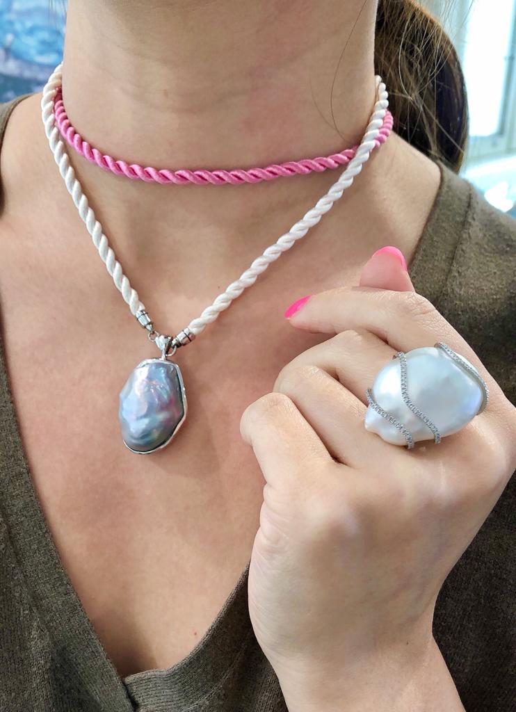 Freshwater Keshi Pearl Necklace – Tayma Fine Jewellery