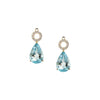 Aquamarine Diamond Earring Drops