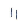 Blue Sapphire Earring Hoops