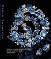 The Magic Necklace - Handmade blue sapphire, blue moonstone and diamond necklace