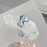 Aquamarine and Diamond Ring