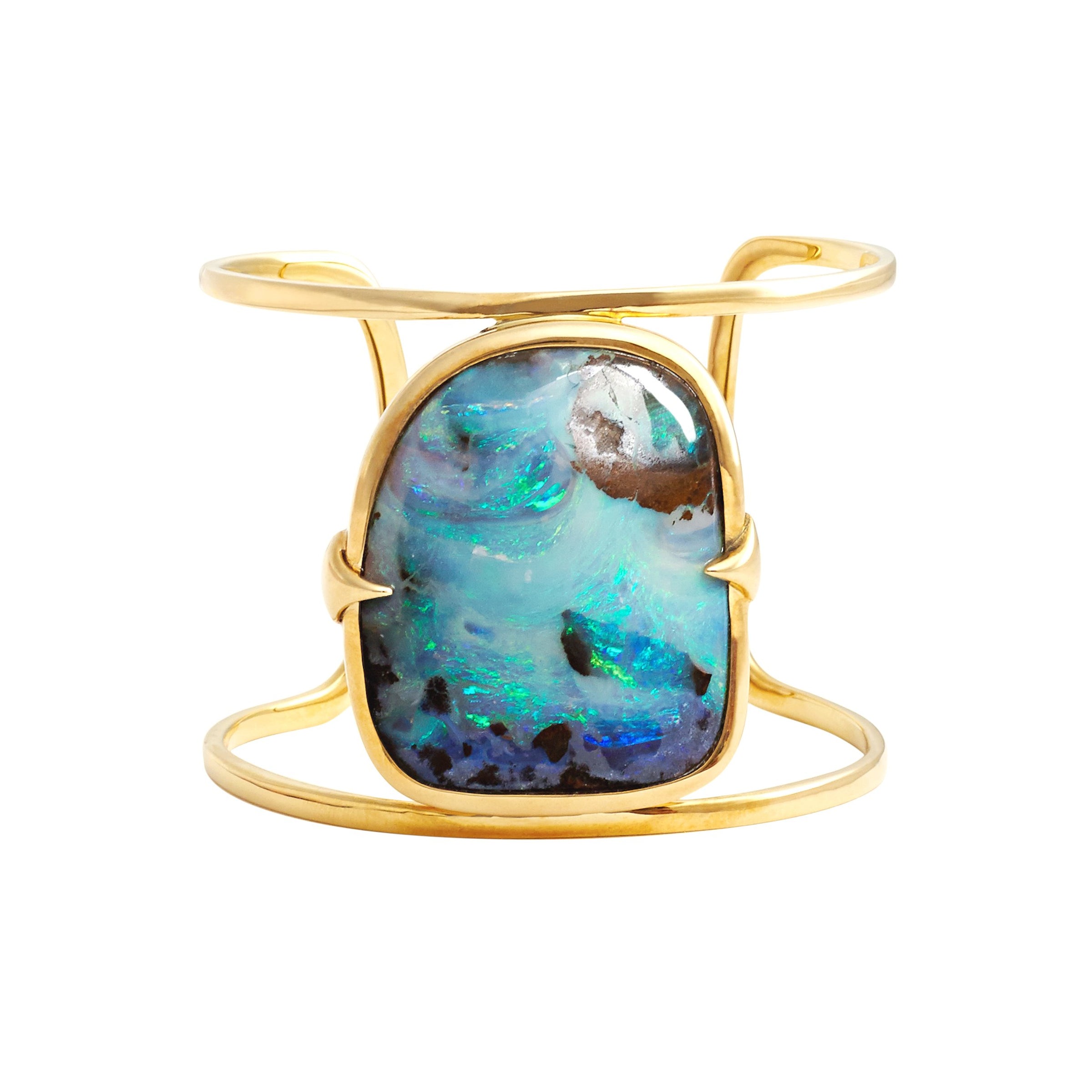 Shan Shui - Boulder Opal Bangle – Tayma Fine Jewellery