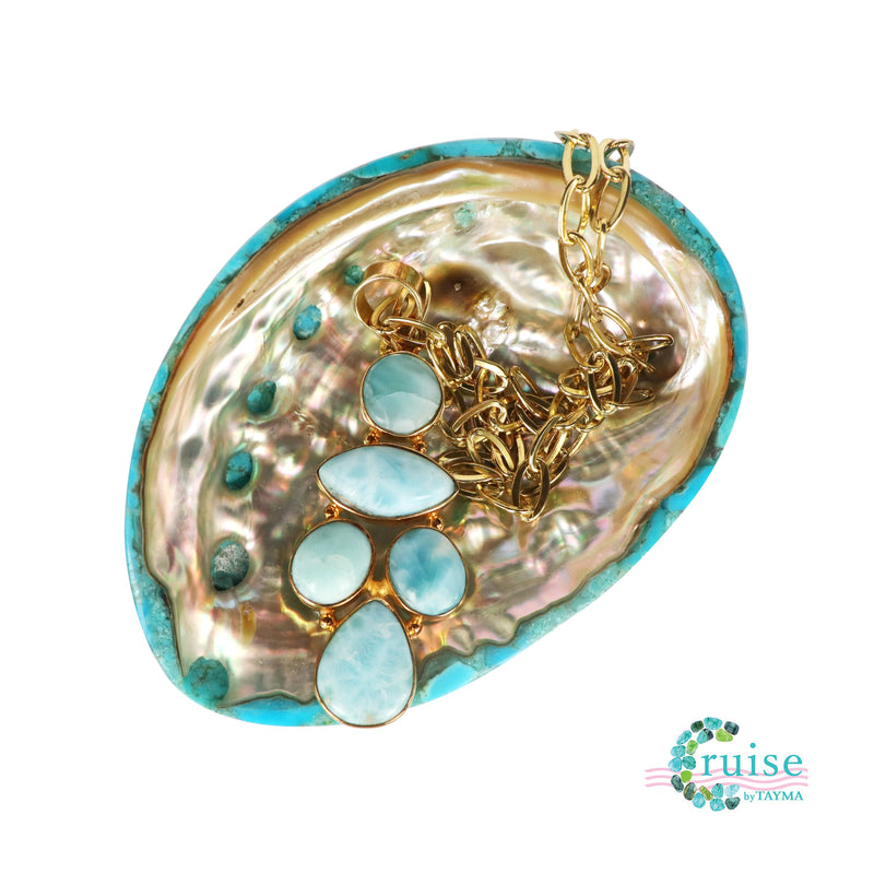 Abalone Shell Turquoise Plate