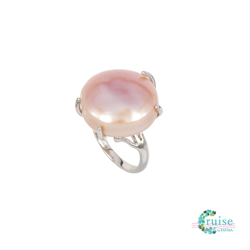 Freshwater Pink Pearl Ring