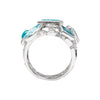 Paraiba Tourmaline Diamond Cobweb Ring