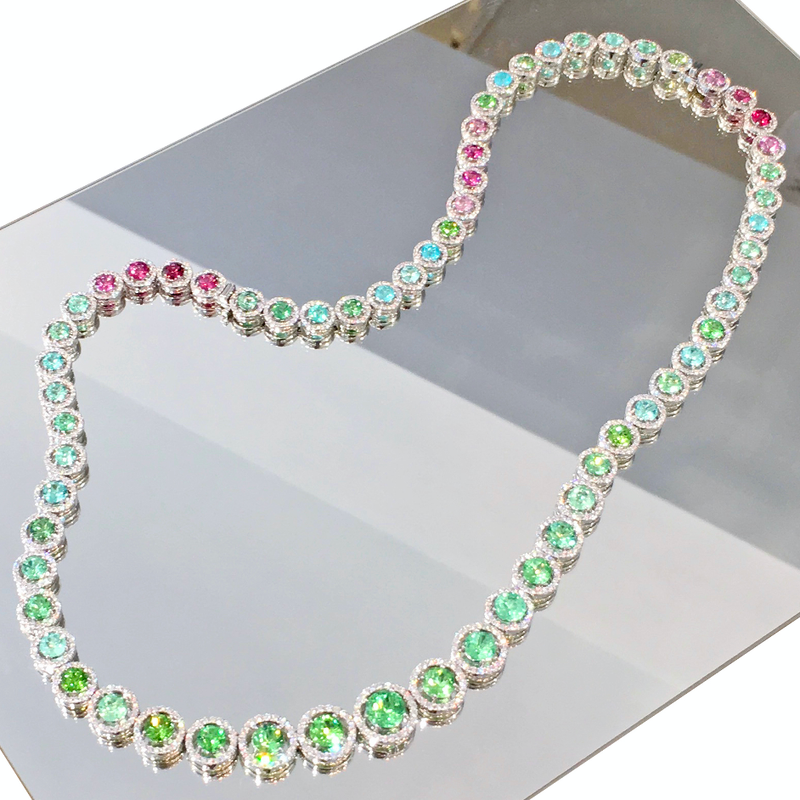 The Paraiba "Cassata" Necklace and Bracelet