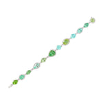 Hypnotic Glowing Blue and Green Paraiba tourmaline diamond bracelet