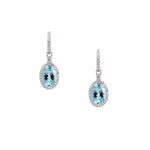 Aquamarine Diamond Earring Drops