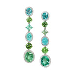 Paraiba tourmaline and diamond Gala earrings