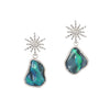Mixology - Diamond and Black Opal earring drops