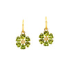 Peridot and Citrine Flower Drops