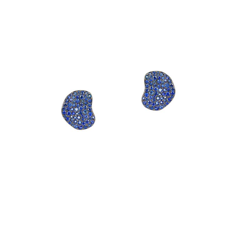 Sapphire Lily Pad earrings