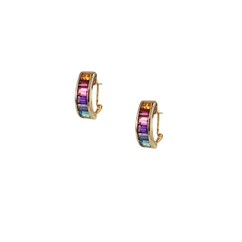 Rainbow Gem Earrings