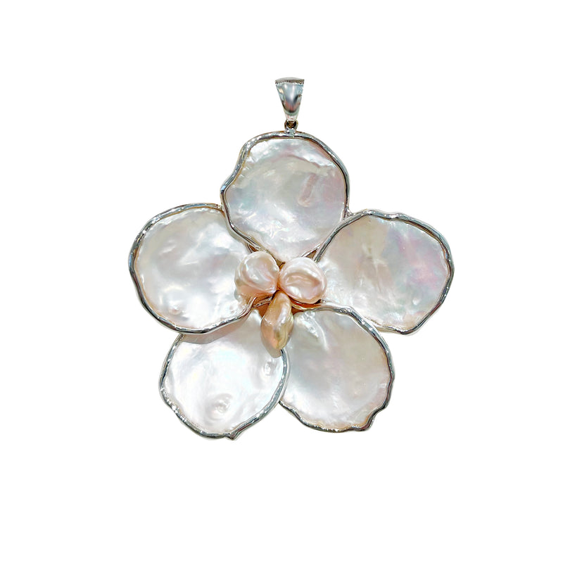 Freshwater Pearl Flower Pendant