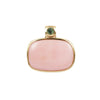 Pink Opal and Green Tourmaline Pendant