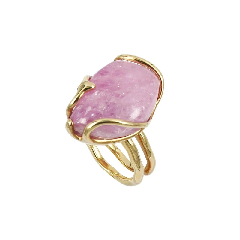 Cabochon Pink Sapphire Ring