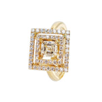 Asscher cut Diamond Ring