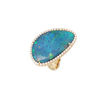 Floating Islands Collection - Opal and diamond ring