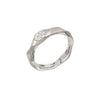 Lucky 8 Stacker ring with white diamonds