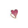 Pink Sapphire Love Heart ring