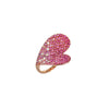 Pink Sapphire Love Heart ring