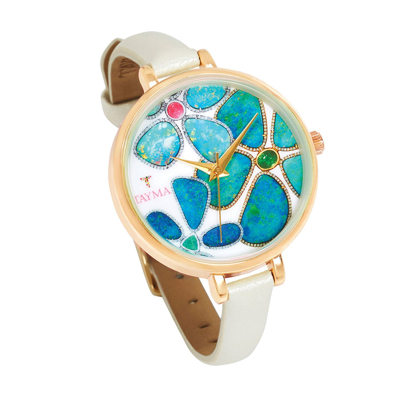 TAYMA Floating Islands limited edition watch - Pearl white