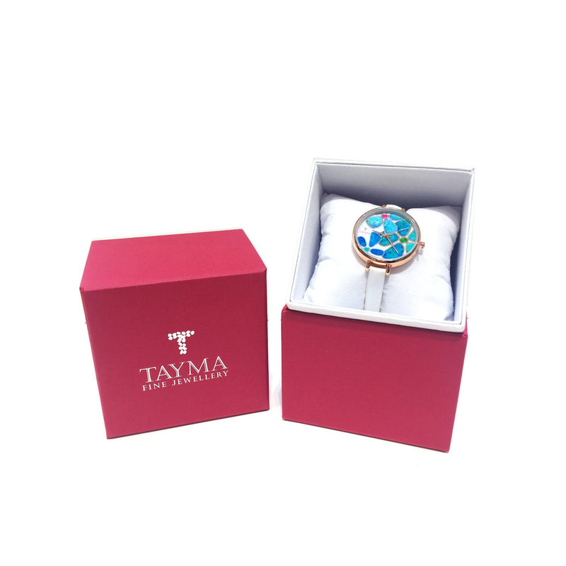 TAYMA Floating Islands limited edition watch - Pearl white